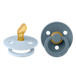 2 Sucettes BIBS Colour Anatomique Baby Blue / Petrol