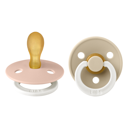 2 Sucettes BIBS Colour Symetique Blush / Vanilla - GLOW