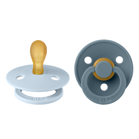 2 Sucettes BIBS Colour Symetique Baby Blue / Petrol