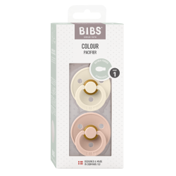 2 Sucettes BIBS Colour Symetique Ivory / Blush