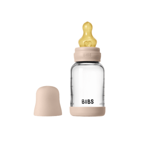 BIBS Biberon en verre 120 ml  Latex - Blush