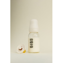 BIBS Biberon en verre 120 ml  Latex - Ivory