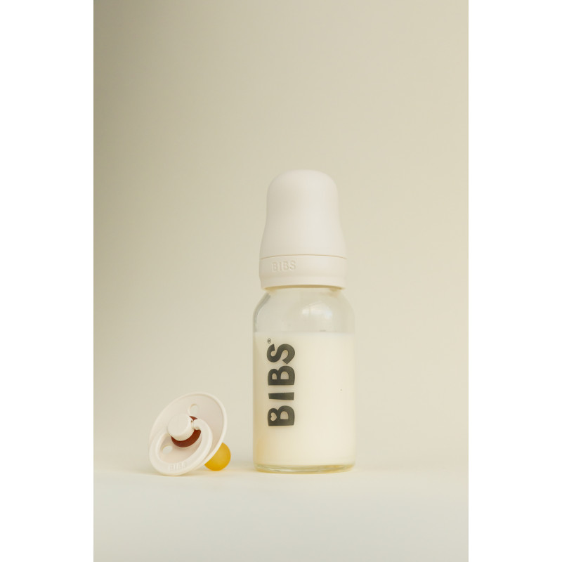BIBS Biberon en verre 120 ml  Latex - Ivory