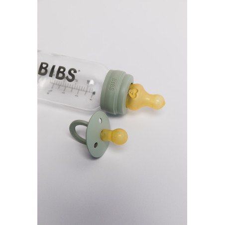 BIBS Biberon en verre 120 ml  Latex - Sage