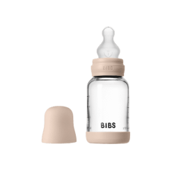 BIBS Biberon en verre 120 ml  Silicone- Blush