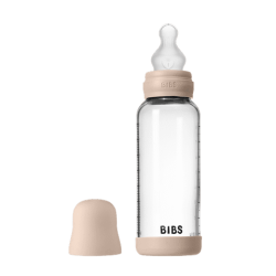 BIBS Biberon en verre 240 ml  Silicone- Blush