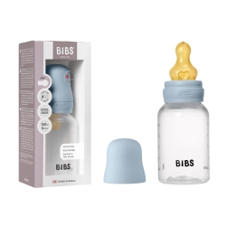 BIBS Biberon en plastique 150 ml Latex - Baby Blue