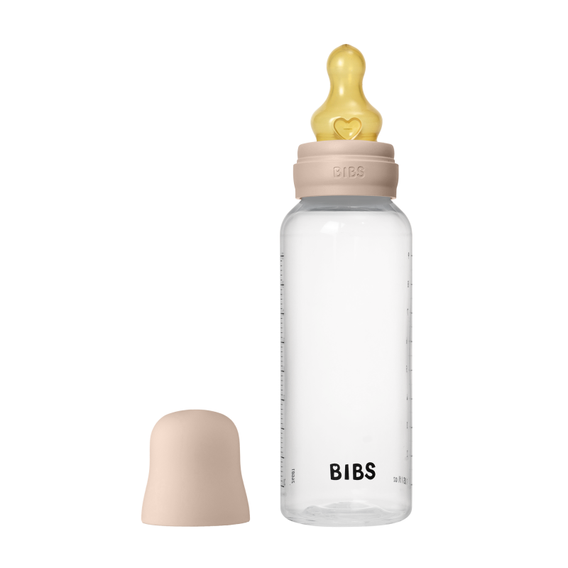BIBS Biberon en plastique 270 ml  Latex - Blush