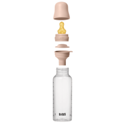 BIBS Biberon en plastique 270 ml  Latex - Blush