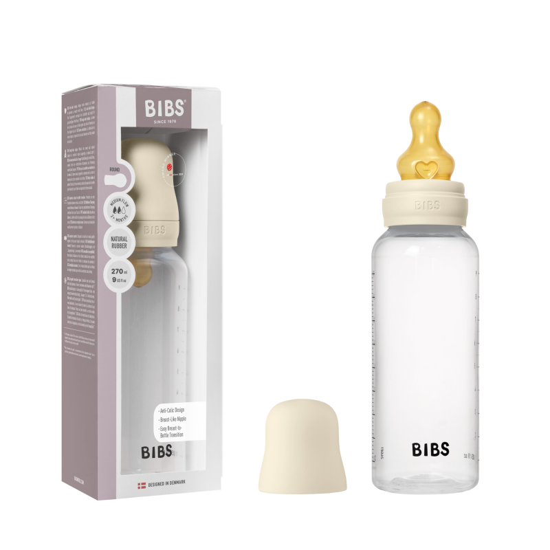 BIBS Biberon en plastique 270 ml  Latex - Ivory
