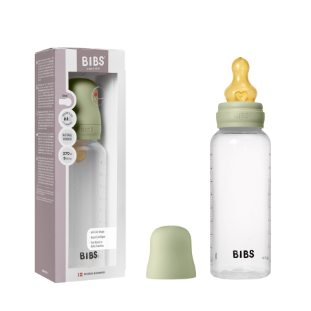 BIBS Biberon en plastique 270 ml  Latex - Sage