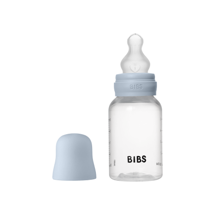 BIBS Biberon en plastique 150 ml  Silicone - Baby Blue