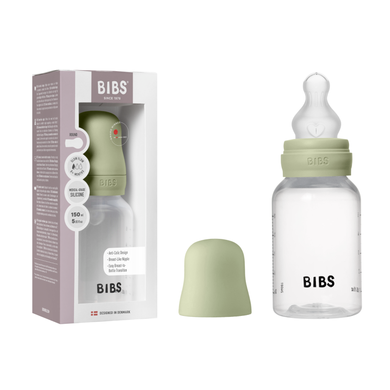 BIBS Biberon en plastique 150 ml  Silicone - Sage