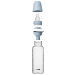 BIBS Biberon en plastique 270 ml  Silicone - Baby Blue